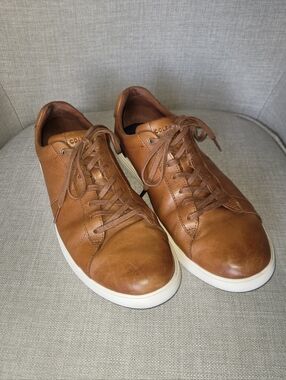 Cole Haan Grand Crosscourt II Cognac Leather Sneakers Men’s